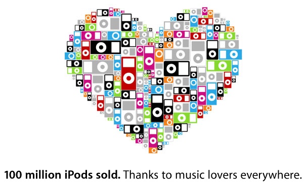 100 Million iPods